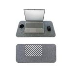NY Home Keçe Masa Üstü Mouse Pad ve Bilgisayar Düzenleyici 70X32 cm – Antibakteriyel Mat, Doğal Keçe Mat, Masa Koruyucu Altlık, Ofis ve Ev Için Minimalist Tasarım (Açık Kahve) - -- - Option-1
