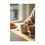 NY Home Life Kedi Figürlü 250 ml Seramik Çay Kahve Kupası MIT1270 - Option-1 - Abanoz