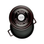 NY Home Metal Premium Serisi - Döküm Çok Amaçlı Tencere, Yuvarlak, 24 Cm, Majolik Mor