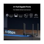 NY Home MR25BE; BE3600 Mbps, Fiber Destekli, 4× 10/100/1000MBPS Port, Easy Mesh Uyumlu, Dual-Band Wi-Fi 7 Router - 1 TB - 1 GB