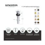 NY Home Pirinç KB4001 Musluk 19 Delikli Izgara Tahliyesi, Tekne Lavabo Için, Krom - Option-1