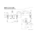 NY Home Pirinç KB972B Viktorya Çağı Breitgefaechert Wc Musluk Meşe ve Porselen Kulp, Cilalı B - Option-1 - 001-Renkli