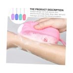 NY Home Süngerli Silikon Banyo Kesesi, Silikon Peeling Lifi, Köpürtücü Silikon Banyo Kese - Option-1