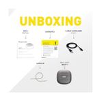 NY Home Thonet & Vander 10W Rms Taşınabilir Bluetooth Hoparlör Ipx4 Su Geçirmez Sertifikalı 8 Saat Dinleme Süresi (Gunmetal Renk) - Option-1