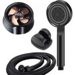 NY Home Turbo Pervaneli 5 Fonksiyonlu Duş Başlığı Duş Hortumu 150 cm ve Mafsal Set - 1 lt