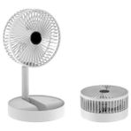 NY Home Yüksekliği Ayarlanabilir 31CM - 37 cm Taşınabilir Masaüstü Mini USB Fan Şarj Edilebilir Telefon Tutuculu 3 Kademeli Vantilatör Soğutucu Mini Fan (Fs-21 - Beyaz) - 001-Siyah