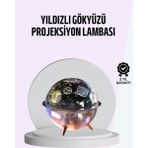 Ny Joy USB Şarjlı Uzay Temalı Işık Projektörü Hava Nemlendirici - Çok Renkli - .