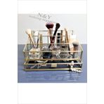 N&Y Makeup Organizer Paris Serisi 3 Kademeli +1 Çekmeceli Sç Makyaj Organizeri (Siyah Zemin)
