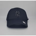 Ny New York Nakışlı Mikro Kumaş Unisex Spor Şapka - Siyah-001 - Standart