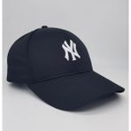 Ny New York Nakışlı Mikro Kumaş Unisex Spor Şapka - Siyah - Standart
