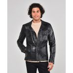 Nyc Deri Ceket Siyah Renk Erkek - 2XL