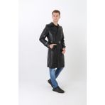 Nyc Giyim Deri Blazer Erkek Pardesü Siyah Renk - XL