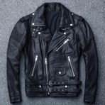 Nyc Giyim Tekstil Hakiki Deri Motosiklet Biker Mont