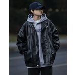 Nyc Giyim Tekstil Ultra Ovarsize Hakiki Deri Unisex Hip Hop Ceket Tarzı Mont
