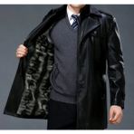 Nyc Pardesü Deri Içi Kürk Tam Boy - 001-Siyah - XL