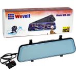 NYF MB-500 Wevolt DVR Kayıt Cihazı 10 inç 128 GB Dikiz Ayna Ekranlı Çift Kameralı - Siyah