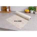 NYK Home Raf Örtüsü Dolap Örtüsü Pvc Deliksiz Üstü Şeffaf Kaplama Dantel 1, Sınıf Malzeme - Krem - 50-4 METRE