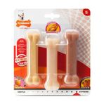 Nylabone Fıstık Ezmesi, Tavuk ve Domuz Pastırması Aromalı Köpek S Çiğneme Seti