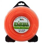 Nylgrass 4 mm 30 mt Turuncu Dört Köşe Tırpan Misinası