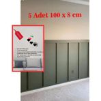 Nym Concept Beş Adet Iskandinav Duvar Çıtası 100Cm X 8 Cm Çocuk Odası Duvar Dekorasyonu , Duvar Çıtası