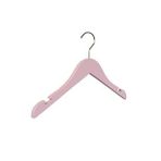 Nyn Ahşap 3-7 Yaş Çocuk Elbise Askısı Pembe Renk 6 Adet
