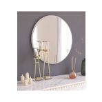 Nysamo Tarz Design 45 Cm Beyaz Dekoratif Yuvarlak Antre Hol Koridor Salon Banyo Wc Ofis Aynasi