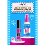 NYX Professional Makeup Brow Glue Kaş Sabitleyici Şeffaf Maskara + Face Glue Makyaj Sabitleme Spreyi (NYX Sabitleme Seti)