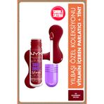 NYX Professional Makeup Holiday Özel Koleksiyonu LIP I.V. Vitamin İçeren Parlatıcı + Tint – Cranberry Splash