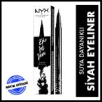 NYX Professional Makeup Siyah Epic Ink Liner Suya Dayanıklı İnce Uçlu Eyeliner 1 ml
