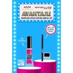 Nyx Professional Makeup The Brow Glue Instant Brow Styler Kaş Sabitleyici Maskara - Clear & Mini Maybelline Tattoo Liner Gel Pencil Hediyeli Set - Şeffaf
