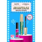 Nyx Professional Makeup the Brow Glue Instant Brow Styler - Şeffaf Kaş Sabitleyici Maskara & Lp Volume Million Lashes Feline Siyah Maskara