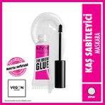 NYX Professional Makeup The Brow Glue Şeffaf Kaş Sabitleyici Maskara - Vegan Formül ve Uzun Süre Kalıcılık