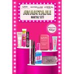 NYX Professional Makeup Tüm Ürünlerim Çantamda Makyaj Seti – NYX Kadife Çanta Hediyeli