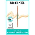 NYX Professional Makeup Wonder Pencil Çift Taraflı Aydınlatıcı & Kapatıcı Kalem - Medium - Bej
