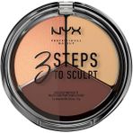 NYX Professional Makeup3'lü Kontür Paleti - 3 Steps To Sculpt Medium 800897098346