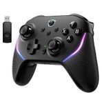NYXI Master P1 2.4 G kablosuz bilgisayar kontrol cihazı, 1000 Hz polling hızı, Hall efekti Joystick, Hall & Micro Changable Trigger, sessiz kontrol, ayarlanabilir Turbo, PC/Switch/iOS/Android için