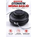 NZB 1 Adet Motorlu Tırpan Uyumlu Misina Başlığı Plastik Otomatik Tırpan Kafası Ot Motoru Ot Çim Biçme Bı