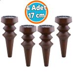 Nzb (4 Adet) Mobilya Yükseltici Kanepe Koltuk Tv Ünitesi Baza Ayağı Zigon Orta Sehpası Ayak Ayakları Ahşap Desen 17 cm