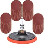 Nzb 42 Parça 115 mm Cırt Zımpara Seti + Matkap Aparatı - Bordo