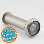 Nzb Ayarlanabilir Kapı Dürbünü Çelik Kapı Saten 50-90 mm Çap 14 mm - 10 m
