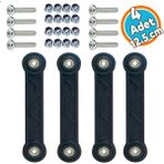 Nzb Beşik Sallama Aparatı (Iki Delik Arası 12.5 Cm) Çocuk Bebek Beşiği Takımı Aparatı Seti Siyah 4 Adet