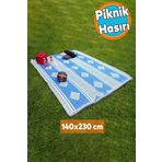 NZB Hasır Halı Kilim Piknik Cami Park Plaj Bahçe Balkon Teras Kamp Outdoor Karavan 140 x 230 cm Plastik