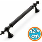 Nzb Kapı Çekme Kolu Tutma Kulpu Kulbu Çelik Dış Kapı Tutamağı Sürgülü Kapı Kol Mat Siyah 22.5 cm - 1 Adet
