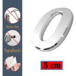 Nzb Kapı Numarası Yapışkanlı Küçük Boy 50 Mm 5 Cm Numara 0 Rakam Sıfır Sayı Krom Renk Numaralar 1 Adet