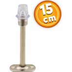 NZB Kapı Stoperi Tamponu 15 cm Krom Metal Vidalı Kapı Stopu Silikonlu