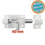Nzb Kapı Sürgüsü Küçük Beyaz Mavzer Sürgü Sürgülü Kilit 25x40 Mm Kapı Pencere Emniyet Kilidi Metal
