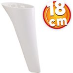 NZB Lüks Mobilya Kanepe Sehpa TV Ünitesi Koltuk Ayağı 18 cm Beyaz Baza Ayak