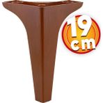 NZB Lüks Mobilya Kanepe Sehpa TV Ünitesi Koltuk Ayağı 19 cm Ahşap Desenli Kahverengi Baza Ayak