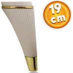 NZB Lüks Mobilya Kanepe Sehpa TV Ünitesi Koltuk Ayağı 19 cm Krem Gold Baza Ayak