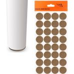 Nzb Masa Sandalye Parke Zemin Koruyucu Keçe Yapışkanlı 24 mm (32'li Paket) - Yok